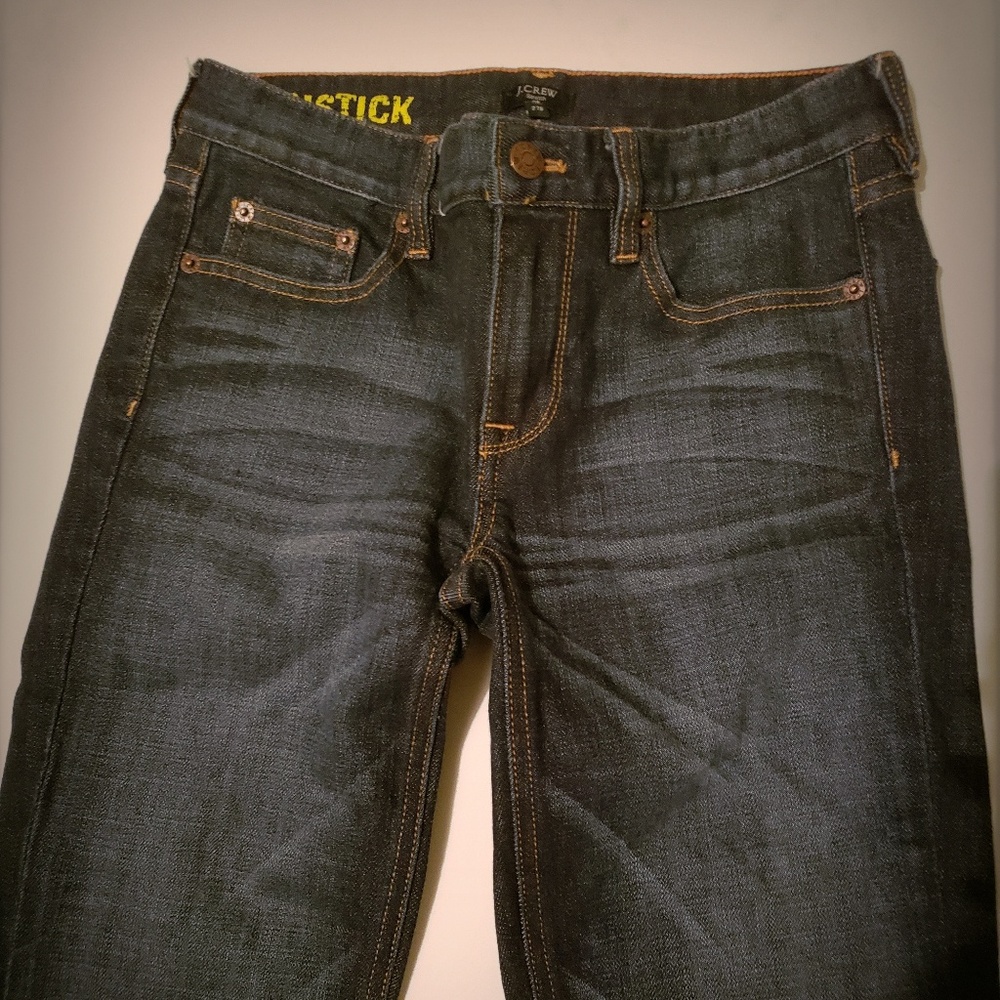 J Crew Matchstick dark denim jeans size 27S